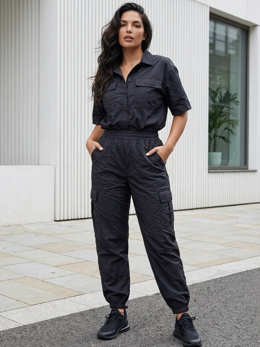 EUC
Urban outfitters high waisted women’s joggers Sz Med black drawstring close